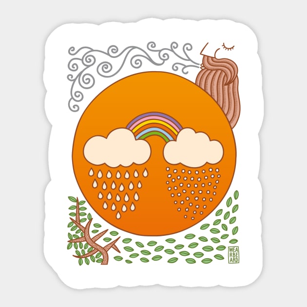 Weatherman Sticker by WEARBEARD